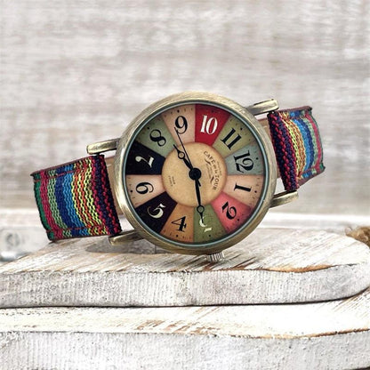 Regalo Perfecto-Relojes Con Patrón Multicolor Arcoíris